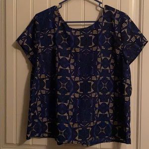 Tribal pattern top, perfect for the office!